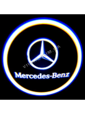 Логотип led в карту дверей Mercedes